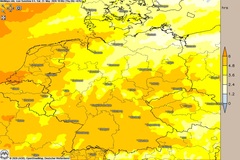 Sonne pur im S&uuml;den, Wolken im Norden